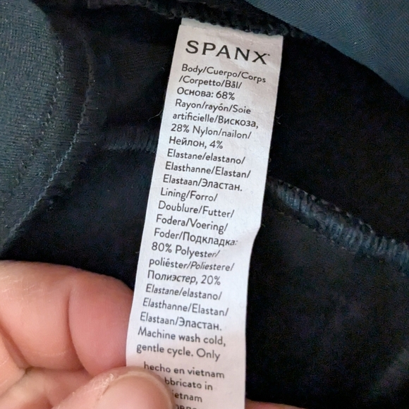 SPANX PerfectFit Ponte Slim Straight Pant in Black - Picture 8 of 8